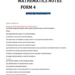 form 4 mathematics notes pdf
