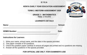 grade 2 mid term 2 exams 2026