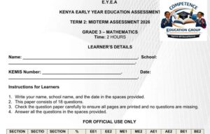 grade 3 mid term exams