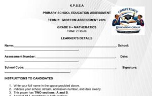 grade 6 mid term 2 exams 2026